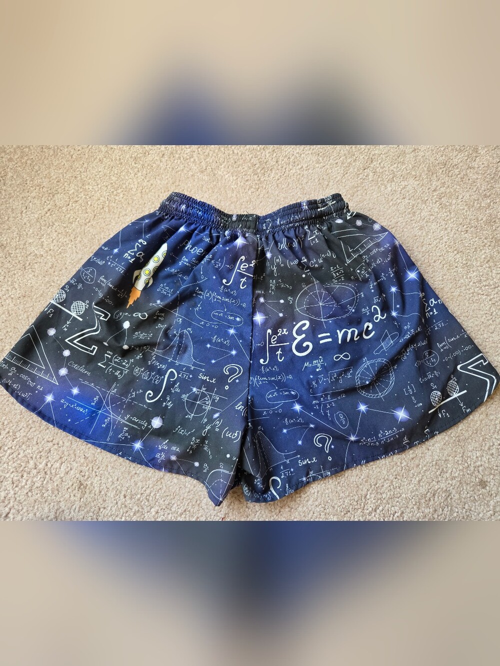 Boa Mens STEM Printed 3" Half Split Shorts, Small Running Trail - Picture 4 of 7